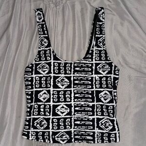 Cropped Fitted Tank Top